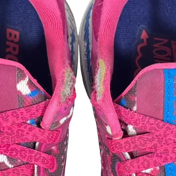 Brooks Women's Adrenaline GTS 22 Cheetah Running Shoes, Comfort Fitness | 10 - Picture 10 of 11